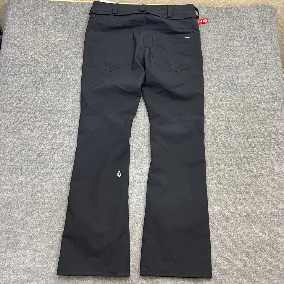 Volcom Women’s Snow Pants Black Slim Fit Zip Tech Waterproof 15K Size Large NWT - Image 4 of 4