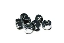 (10)5/16"-18 Nylon Insert Lock Nuts (Zinc Plated) Nylock