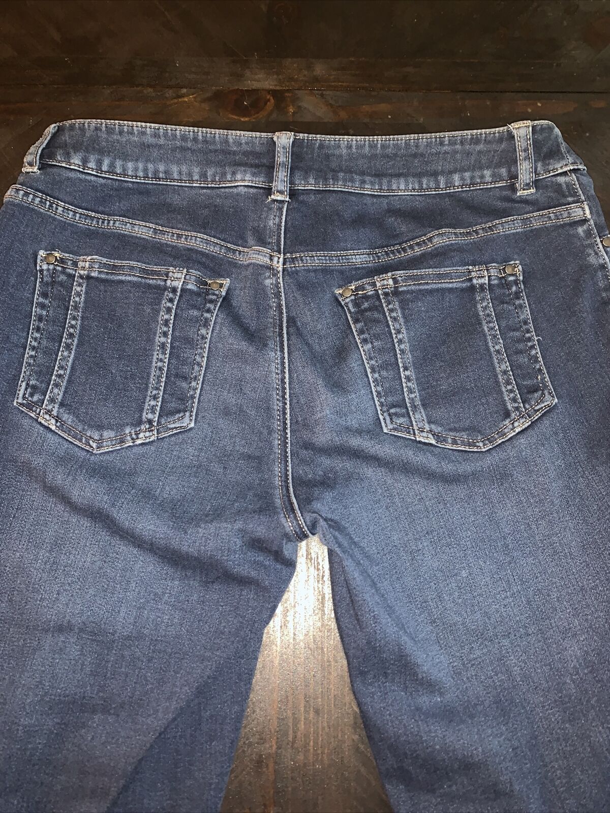 Chicos Platinum  Dark Blue  Jeans size 6 Chico's … - image 6