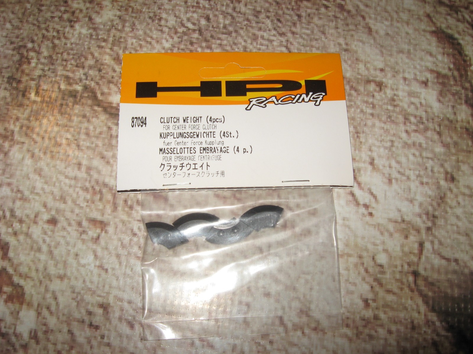 RC HPI Nitro Center Force Clutch Weight Weights (4) 87094 for sale