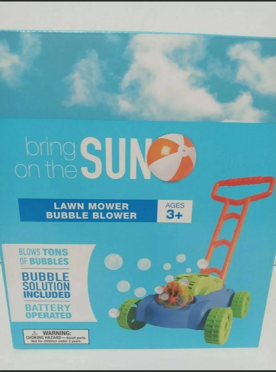 Bubble blowing lawn mower deals