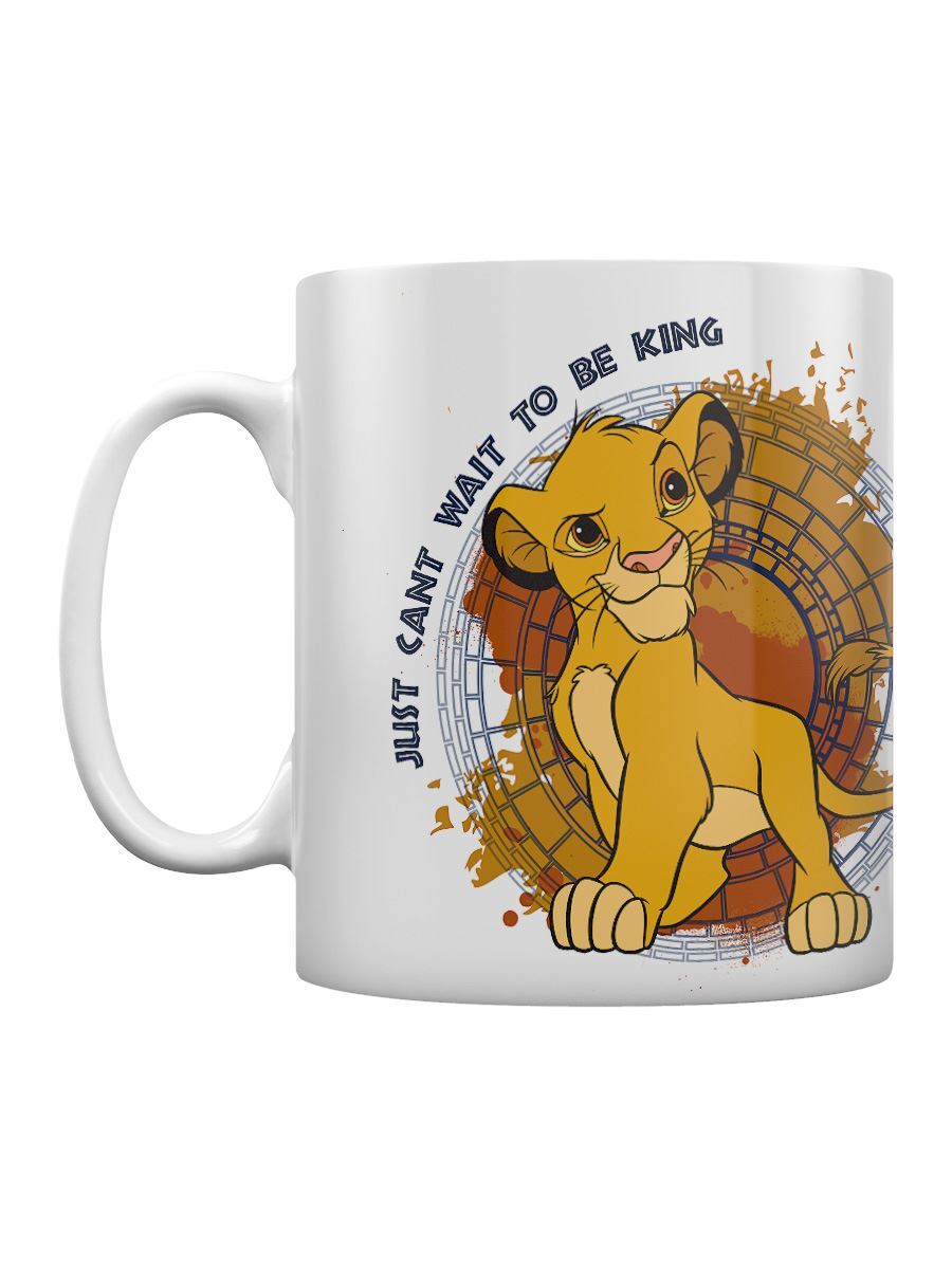 Lion King Mug Just Can't Wait to Be King Coffee White