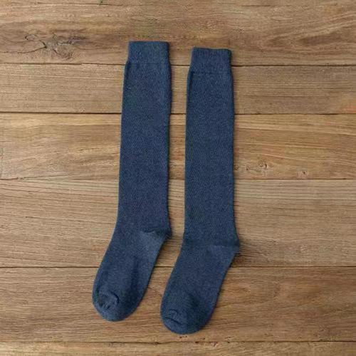 Women's Cotton Knee High Socks Casual Solid Knit Knee Socks Mutiplecolors Socks - Bild 4 von 15