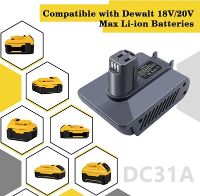 Adapter for Dewalt Battery Convert for Dyson Type-A DC31 DC34 DC35 DC44 Vacuum
