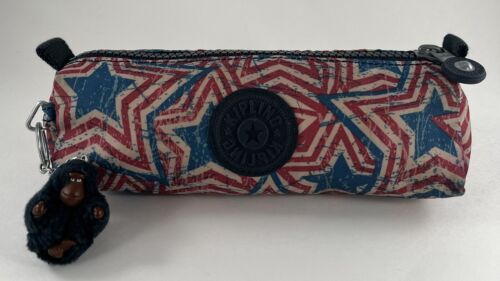Kipling FABIAN Pen Pencil Cosmetic Bag Case AC3364 -610 Murica Stars - Picture 1 of 8