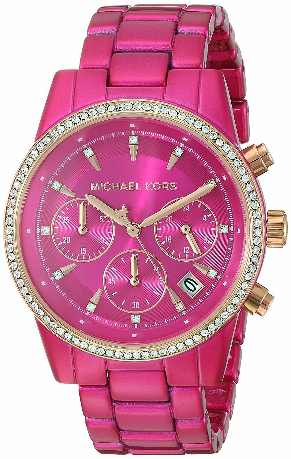 pink MK watch