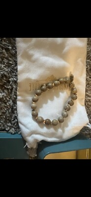 Kinsley Armelle - Haven Bracelet, Lava Rock, Natural Stone, NWT, Size S/M.
