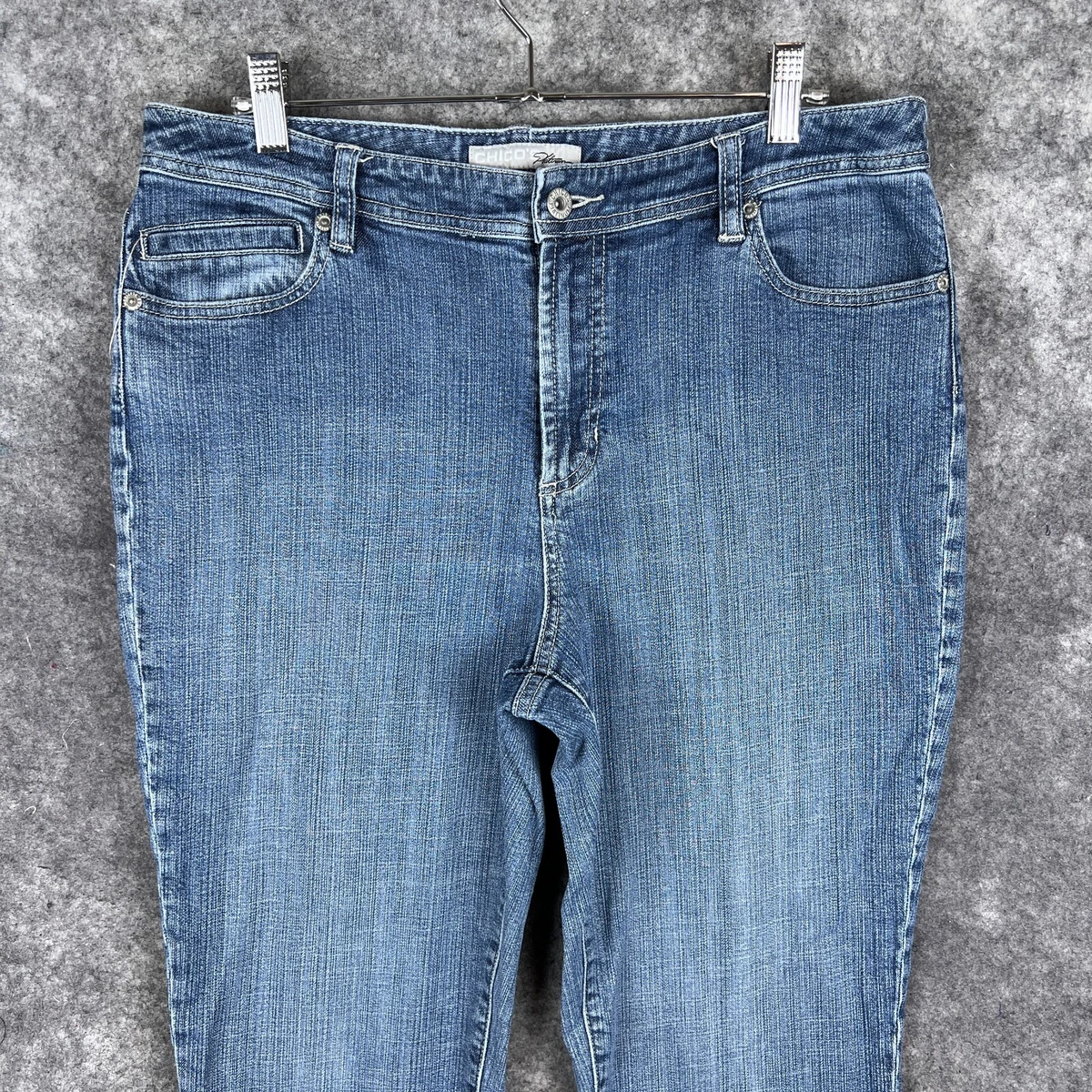 Ladies short cheap leg jeans