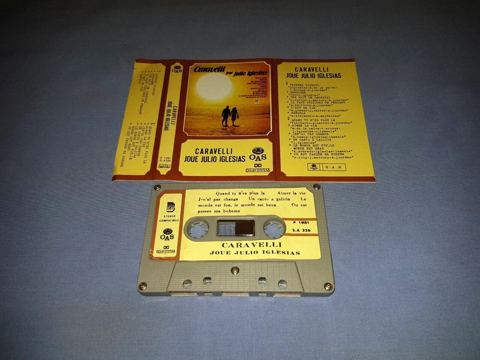 CARAVELLI PLAY JULIO IGLESIAS CASSETTE TAPE ALBUM - Image 2 of 2