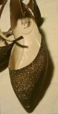 New Gold Ankle Strap Low Shoes No.39