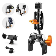 Ms13 Magic Arm With Super Clamp Super Clamp With Two 360 Ball Heads 1/4" Threa