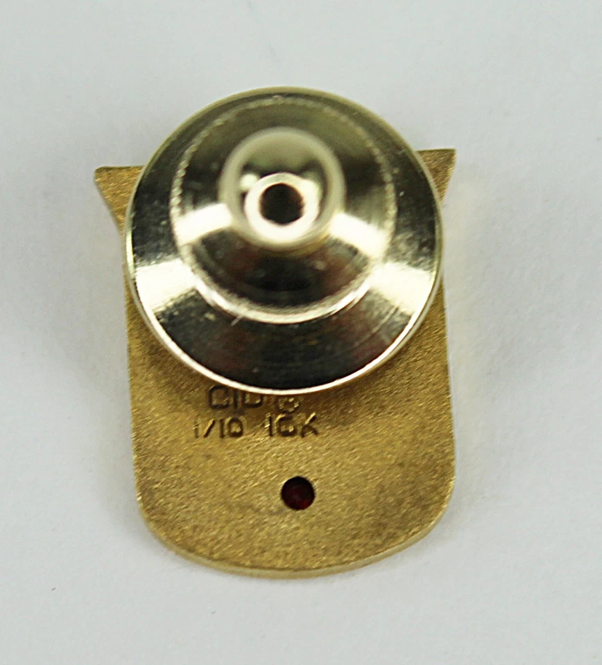 Kansas University Medical Center Service Pin cTo OC Tanner 10k Gold with 1 Ruby - Image 2 of 4