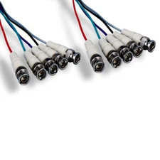 KNTK 10ft 5BNC Composite Video Cable High Resolution CCTV TV PRO Video Equipment