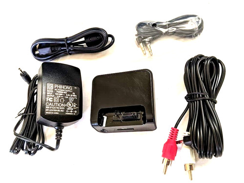 Sirius Stiletto 2 SL2 Home Dock SLH2 5V Adapter/Audio/USB/AUX Cable
