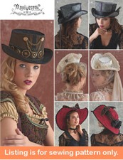 SEWING PATTERN Womens Top Hat Costume Victorian - Steampunk Gothic Fantasy 8361