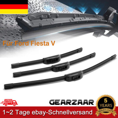 Scheibenwischer vorne + hinten passend für Ford Fiesta V JH JD 2001-2010