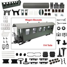Personenwagen HSB / DR 6 Fenster Spur-G Modellbau Bausatz Selbstbau Gartenbahn