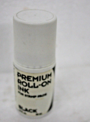 COSCO 2000 PLUS PREMIUM ROLL ON INK FOR STAMP PADS BLACK INK  2.0 FLUID OUNCES