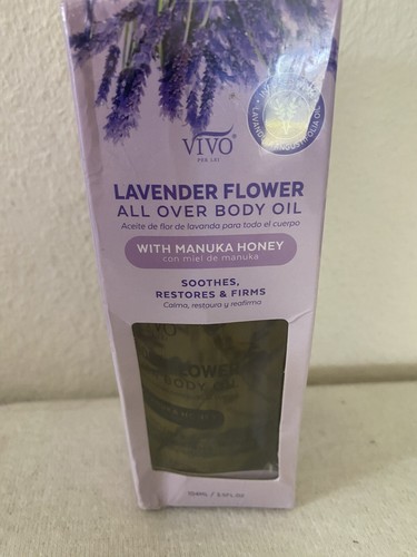 Vivo Lavender Flower All Over Body Oil With Manuka Honey 3.5 Fl OZ - 第 2/6 張圖片
