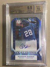 2013 ELITE EXTRA EDITION GLEYBER TORRES BGS 9.5 GEM #71 RC AUTO /50 YANKEES