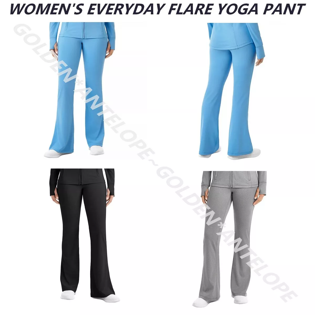 Women Bootcut Yoga Pants Elastic Waist Button High with Pocket Yoga  Leggings Flare Leggings for Women Petite High, Grey, Small : :  Clothing, Shoes & Accessories