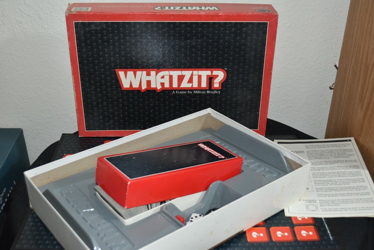 1987 MILTON BRADLEY WHATZIT BOARD GAME of Fractured Phrases