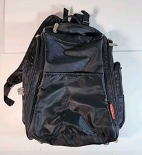 Fisher-Price Diaper Bag Backpack Black Zipper Pockets Changing Pad NEW