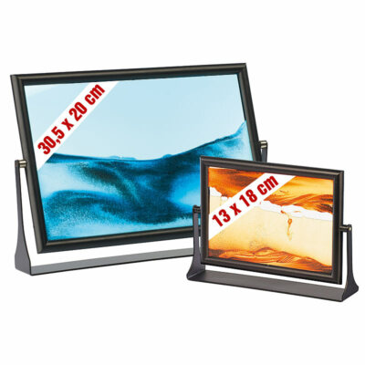infactory Sandbild Erwachsene: 2er-Set Sandbilder ''Eldorado'' und ''Blue Ocean''