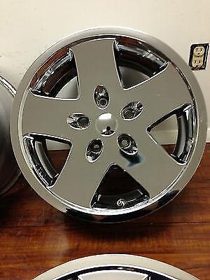 2007-2013 Jeep Wrangler Wheels with Chrome Skins 17x7.5 5x5.0 9074 (Set of Four) - Picture 3 of 7