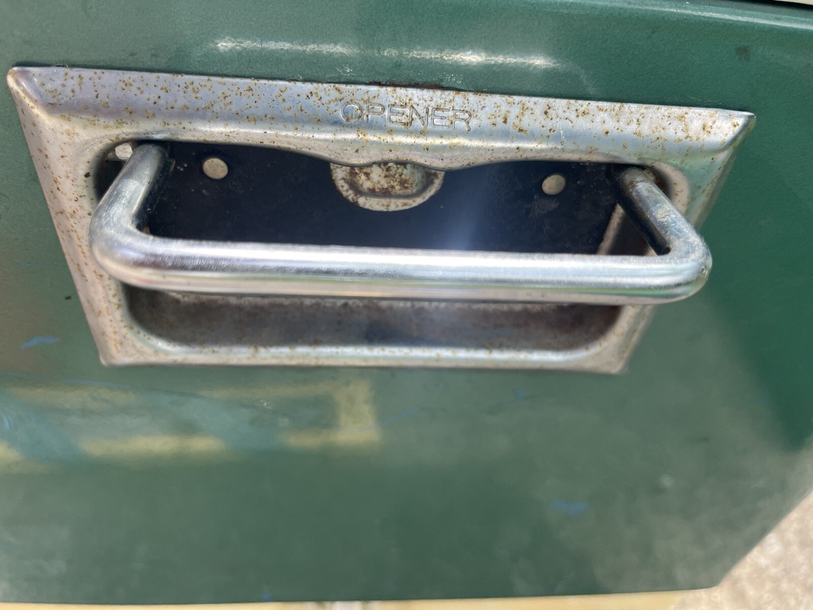 Vintage Used Green COLEMAN Cooler (US PAT. NO. 3384264) All ORIGINAL