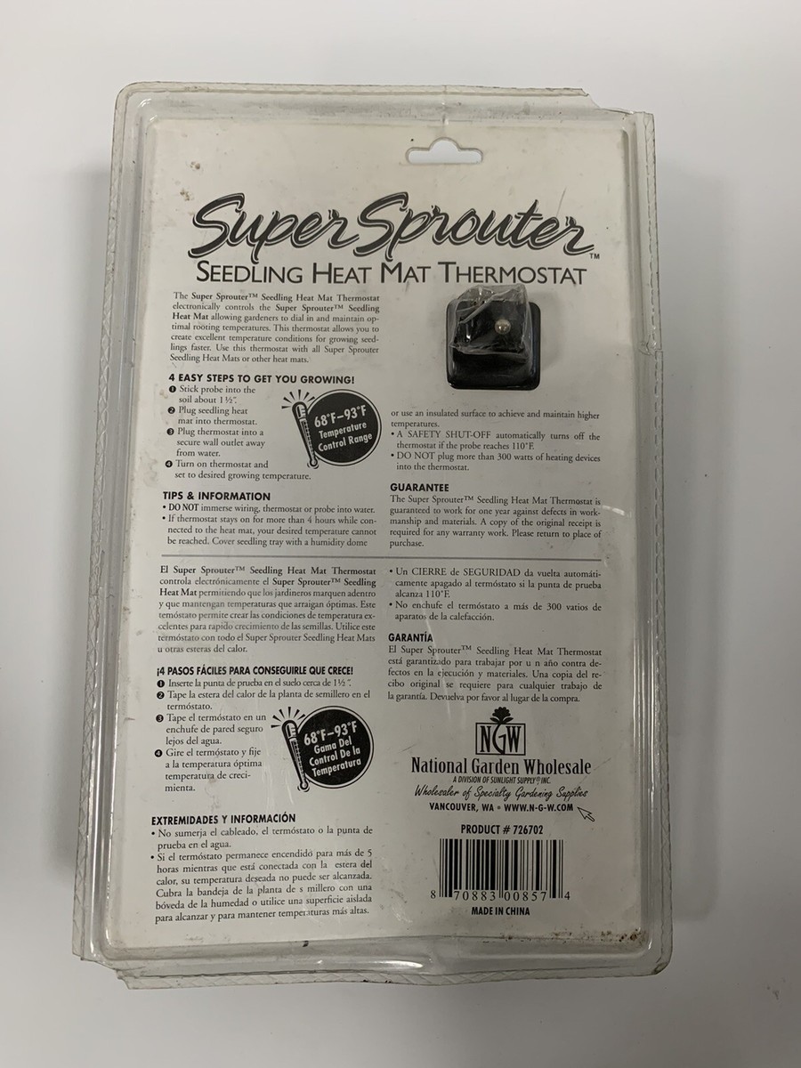 Plant Heating Mat Super Sprouter Thermostat – Precise Temperature