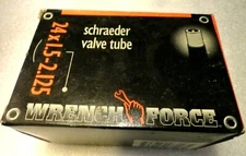 NEW Wrench Force Bicycle Inner Tube 24 x 1.5-2.125 Schrader Valve Bike