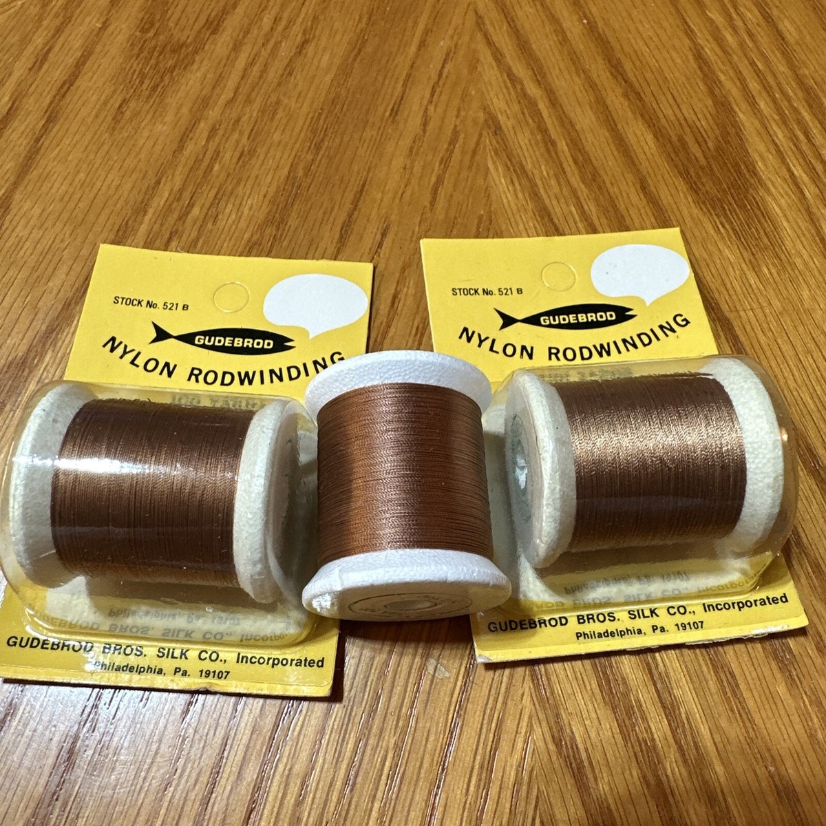 Spools Gudebrod Rod Building Fly Tying Thread 100Yd Spool Size A