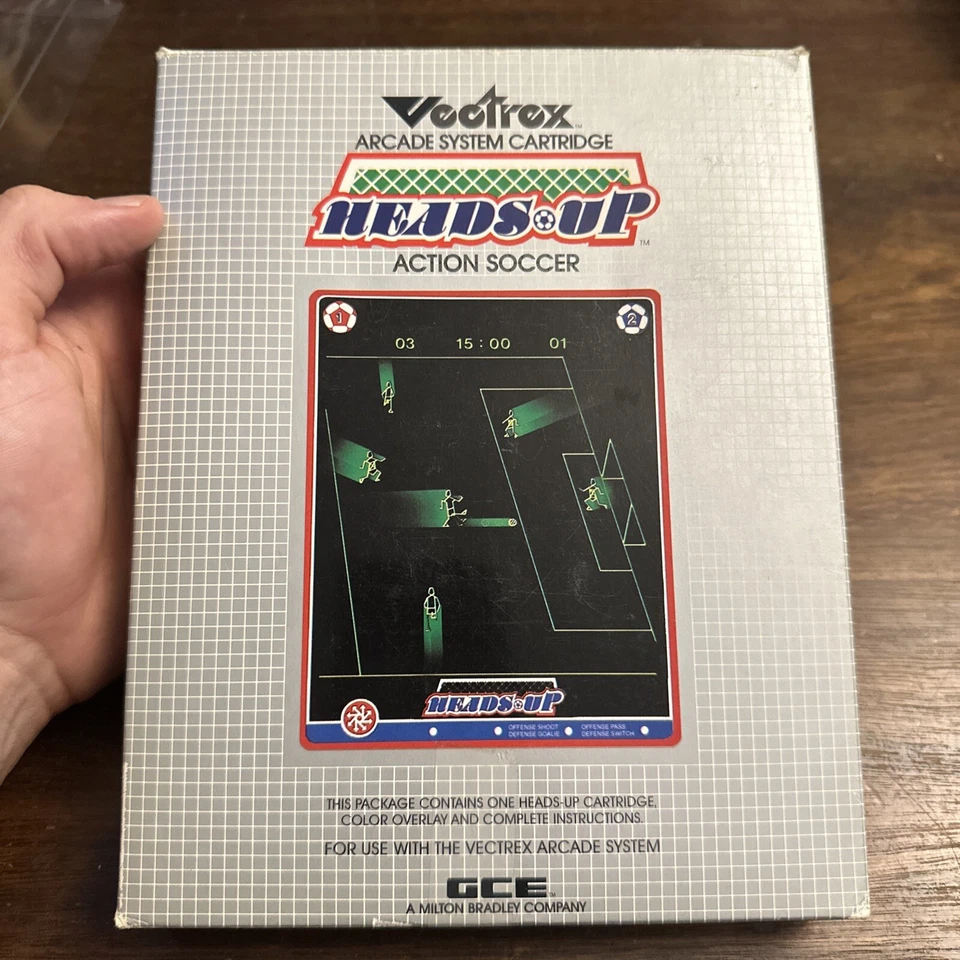 Heads Up Action Soccer (GCE Vectrex) Complete CIB - Tested - Authentic - Image 2 of 4