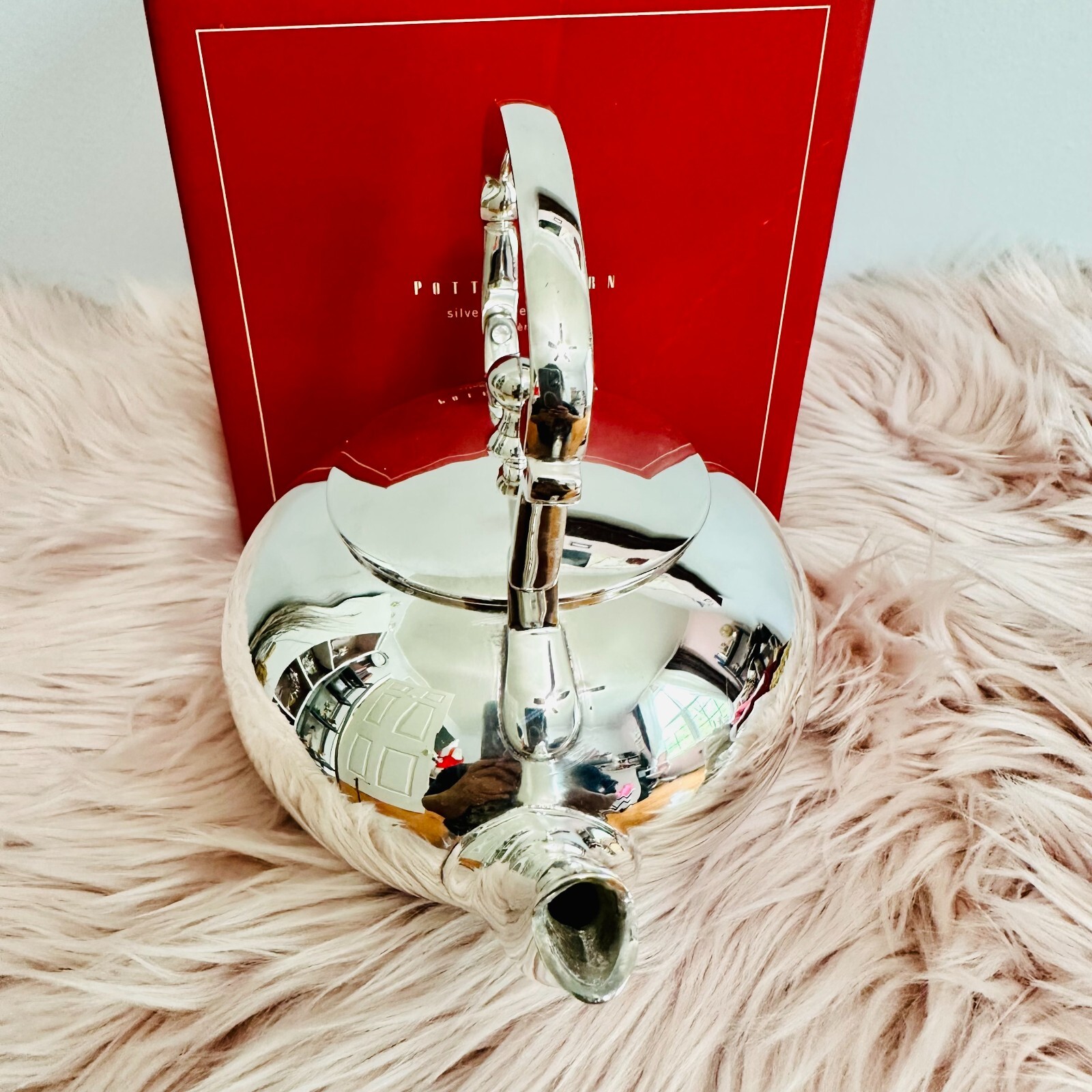 POTTERY BARN SILVER PLATED TEAPOT AND SUGAR AND CREAM BOWL GIFT SET eBay