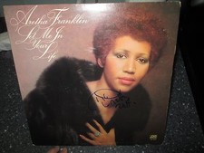 Aretha Franklin signed Let Me In Your Life 12