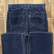 Vintage 1977 Levi s White Tab Corduroy Bell-Bottom Flare Trousers Talon 42 Zip