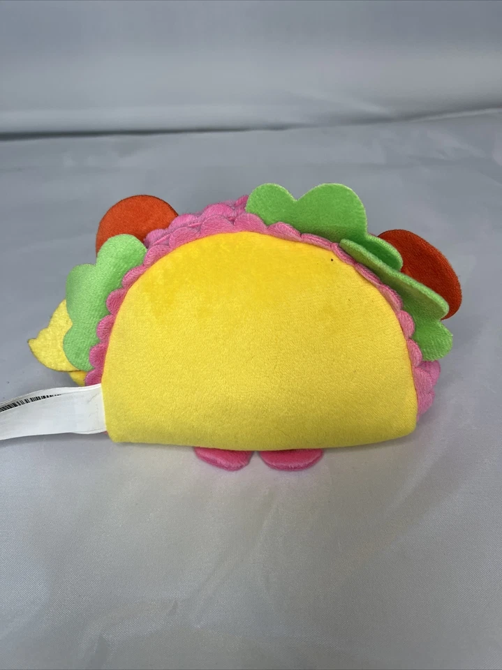 Shopkins Plush Taco Terrie Soft Stuffed Toy Just Play Mustache Tomato Lettuce - Image 2 of 4