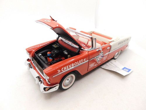 FRANKLIN MINT * CHEVROLET BEL AIR CONVERTIBLE * INDY PACE CAR 1955 * 1:24 * OVP - Bild 8 von 12