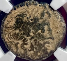 Ancient Greece Under Roman Rule Coin 39BC-38BC NGC Genuine Zeus Seated Authentic