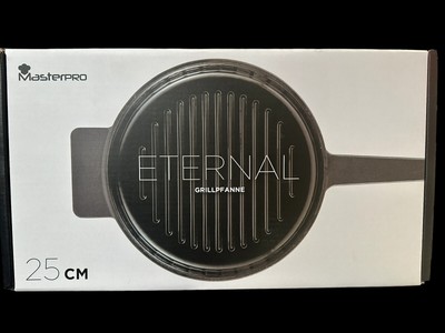 Masterpro Gusseisengrillpfanne Eternal, Ø 25cm (schwarz) - Neuware OVP Braten