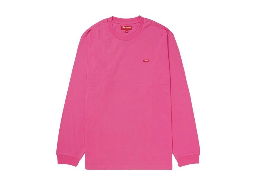 Tee shirt rose Supreme Small Box L/S (25SS)
