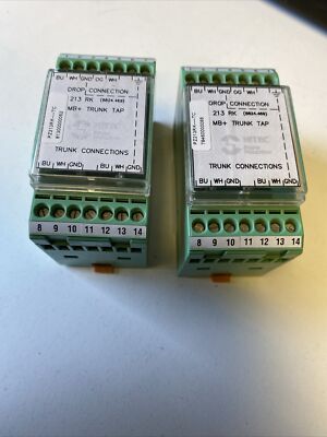 2x PHOENIX CONTACT PZ213RK-TC | Modbus Plus MB+ Trunk Tap | Gebraucht