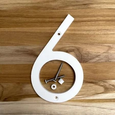 5 Inch Modern Plastic House Numbers and Letters with hardware included. Black...