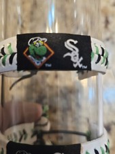 CHICAGO WHITE SOX MASCOT MLB BASEBALL BRACELET LEATHER