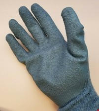Rubber Coated Gloves Breathable Latex covered Knit Yard Work Outdoor Chore 3 pak