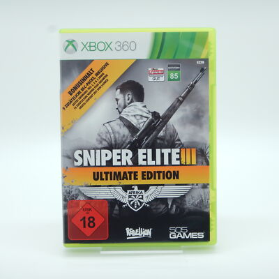 Sniper Elite 3 - Ultimate Edition - Microsoft Xbox 360 - OVP Anleitung Sehr Gut