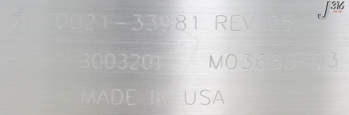 グレーs 27951 APPLIED MATERIALS SHIELD, LOWER, ENCORE CU, 300MM 0021-33981