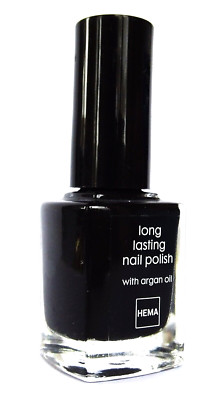 HEMA Long Lasting Nail Polish with argan oil 407 Liquorice 11ml