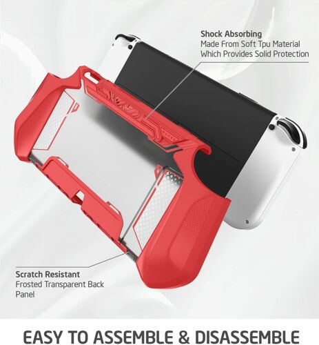 Mumba Dockable Case For Nintendo Switch OLED 2021 Console JoyCon Grip Case Cover - Picture 8 of 43